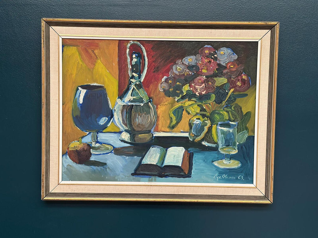 “Book and Flowers” by Eyvind Olesen