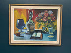 “Book and Flowers” by Eyvind Olesen