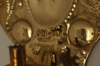 Baroque Style Mid-Century Brass Swedish Sconces