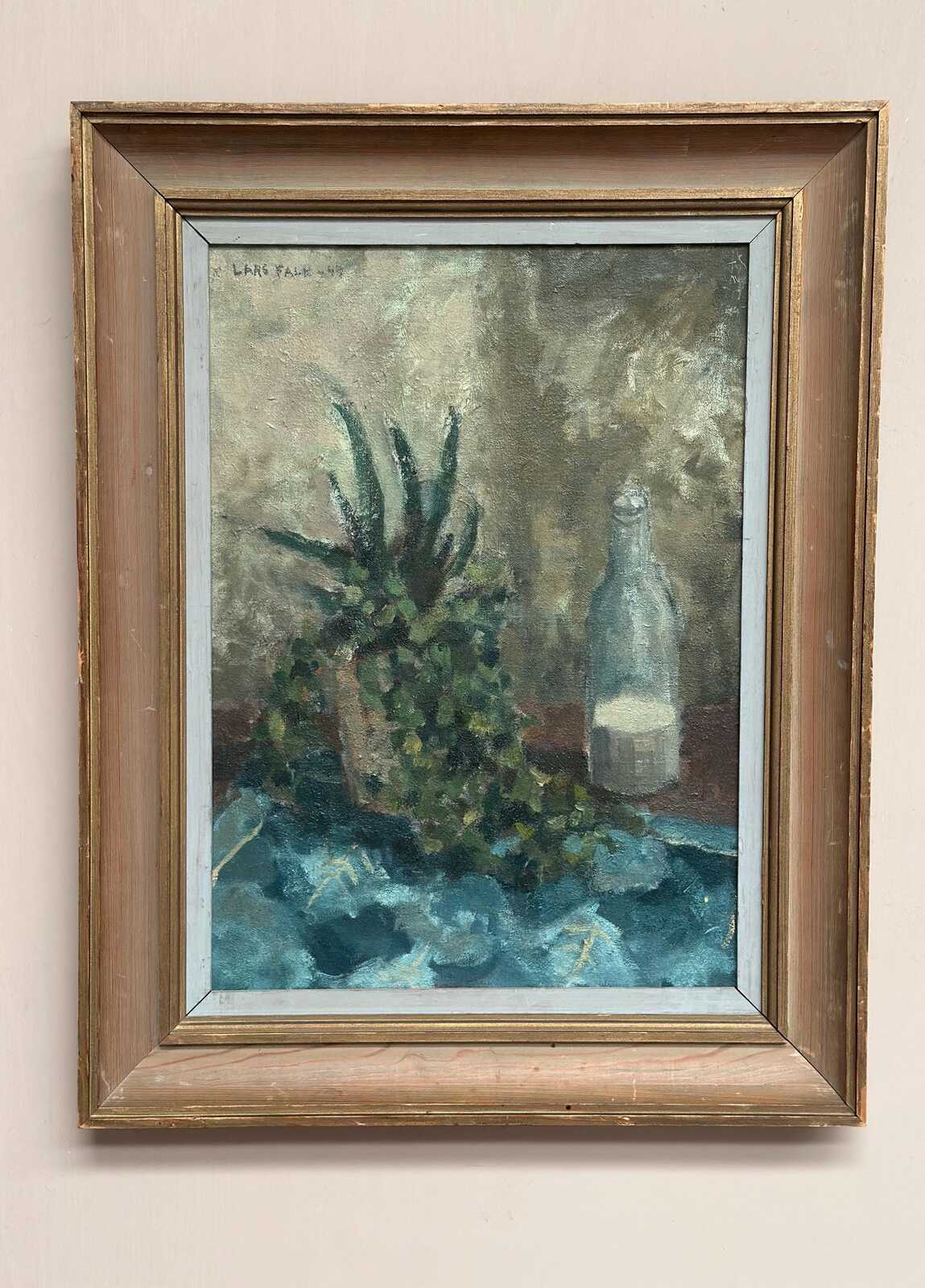 “Still Life with Glass Bottle” by Lars Falk