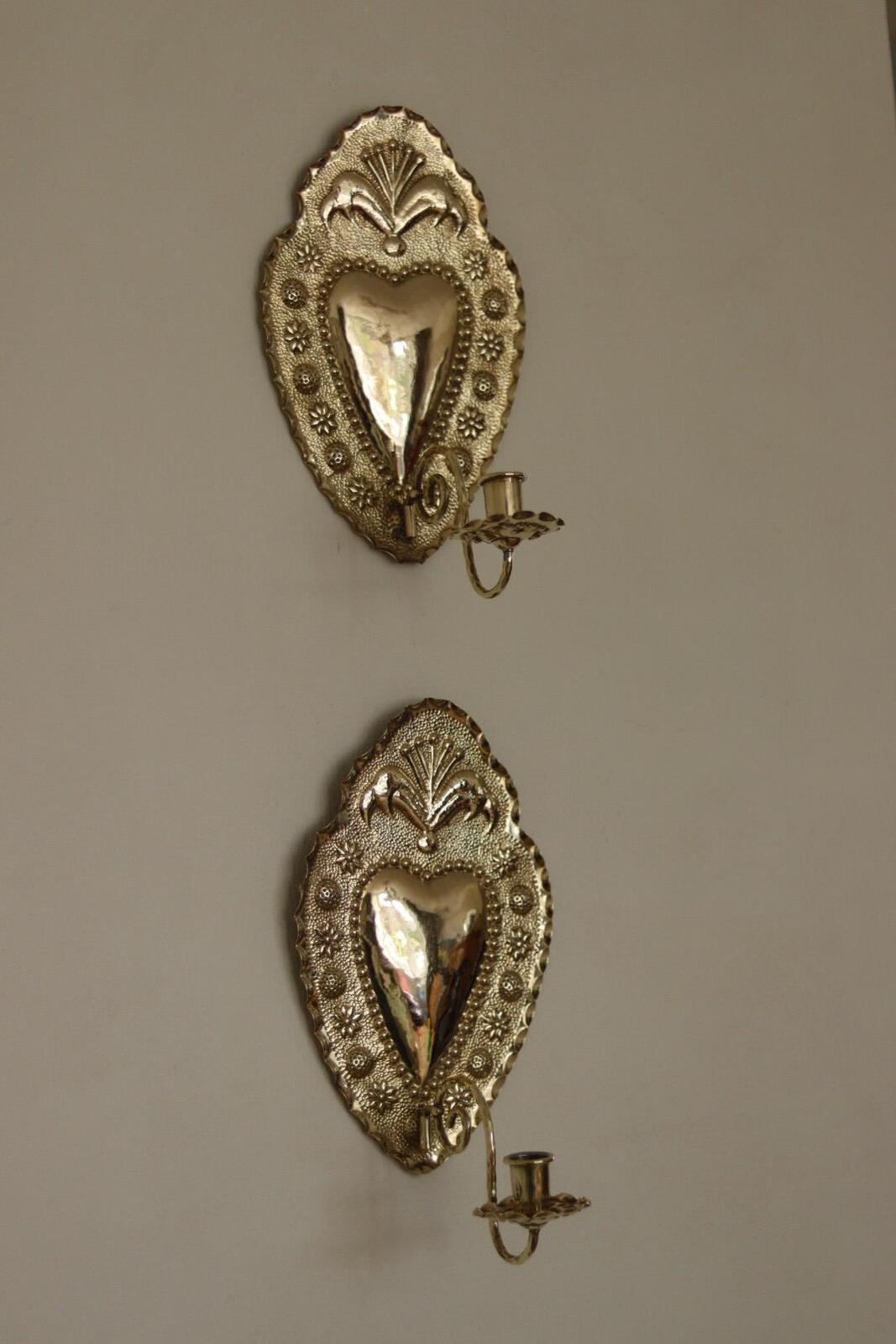 Pair Of Mid Century Swedish Brass Sconces