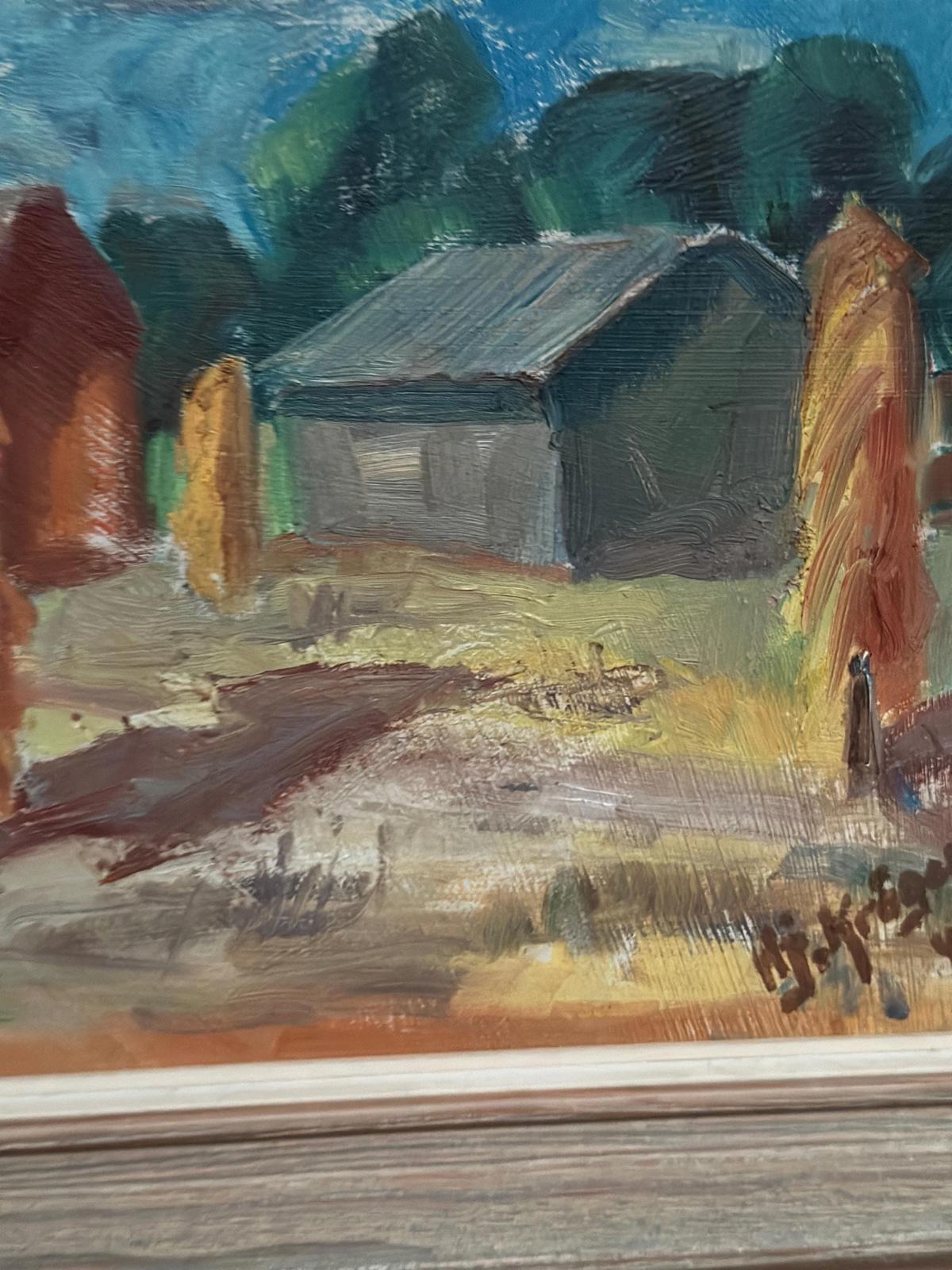 Landscape with Barns