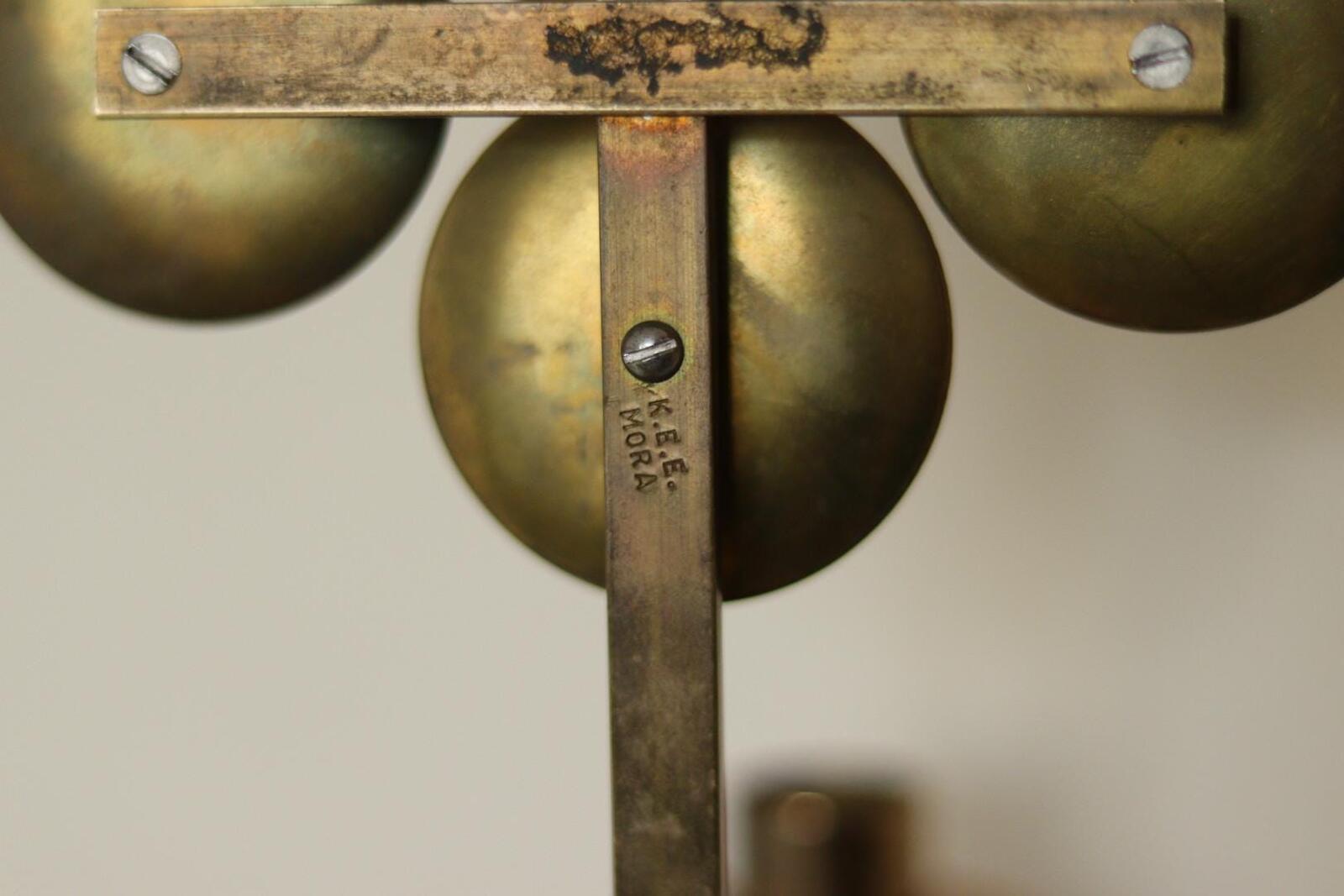 Pair of Mid-Century Sweden Brass Sconces By Kee Mora