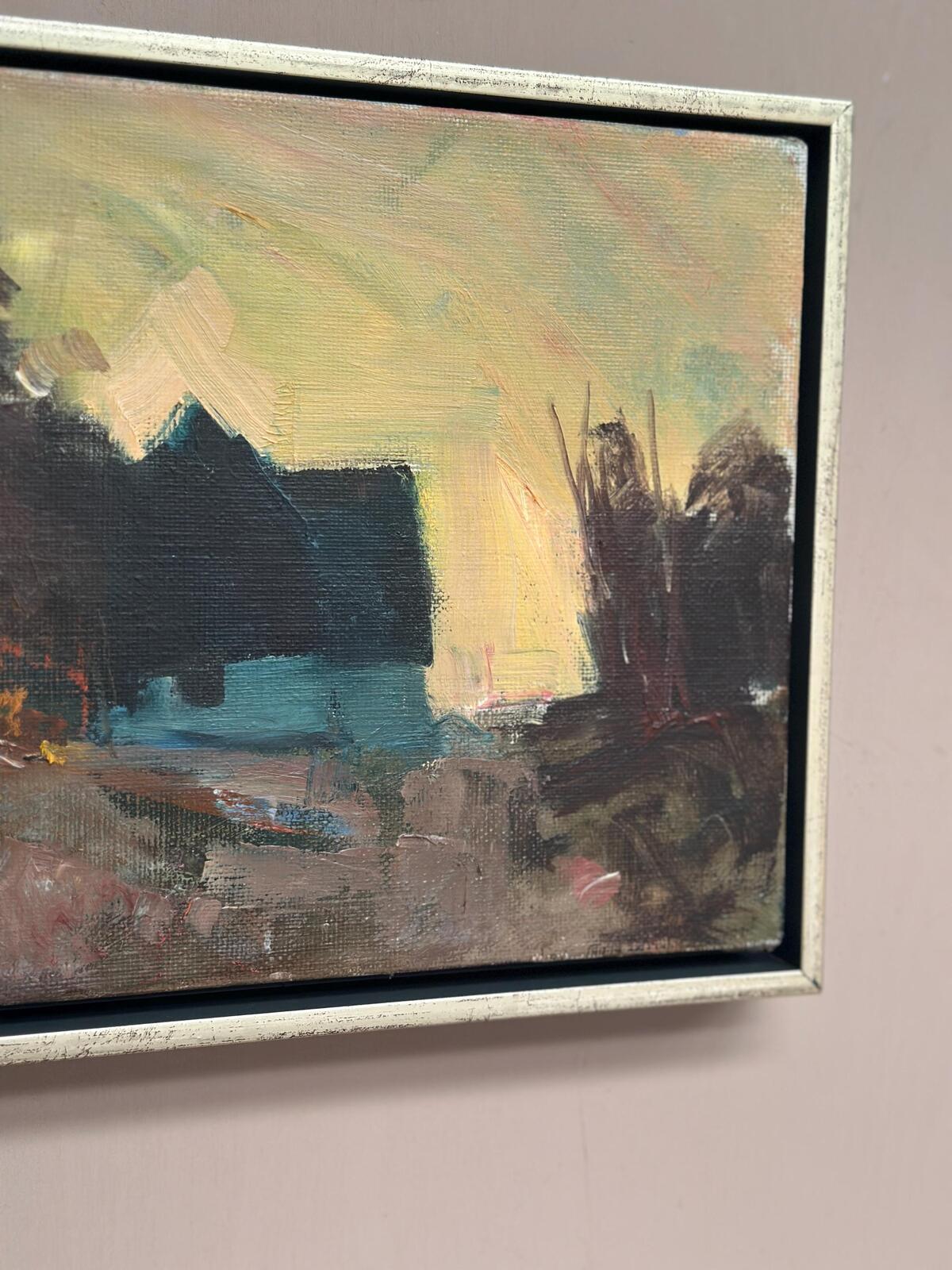 “Landscape with Blue Hut” by Arne Aspelin