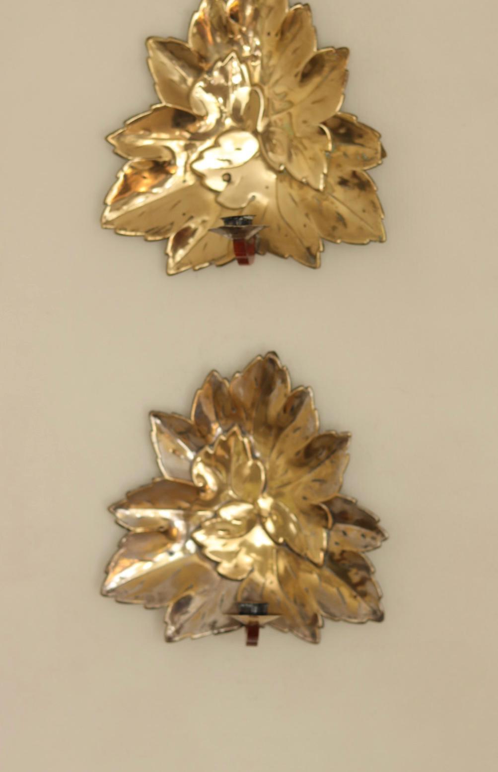 Pair Of Swedish Metal Sconces