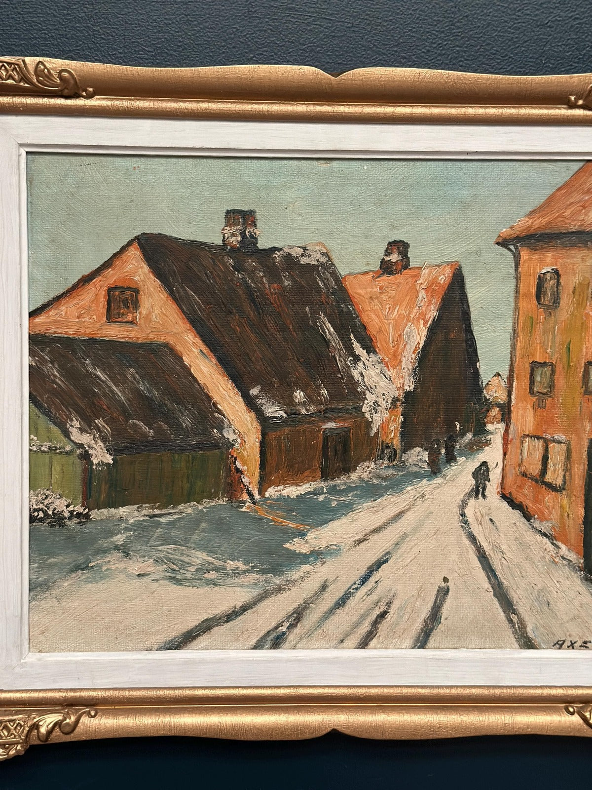 Townscape” by Harriet H. Axéll (b. 1938, Ljungby)