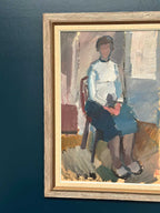 “Seated Woman” by Gösta Stawåsen