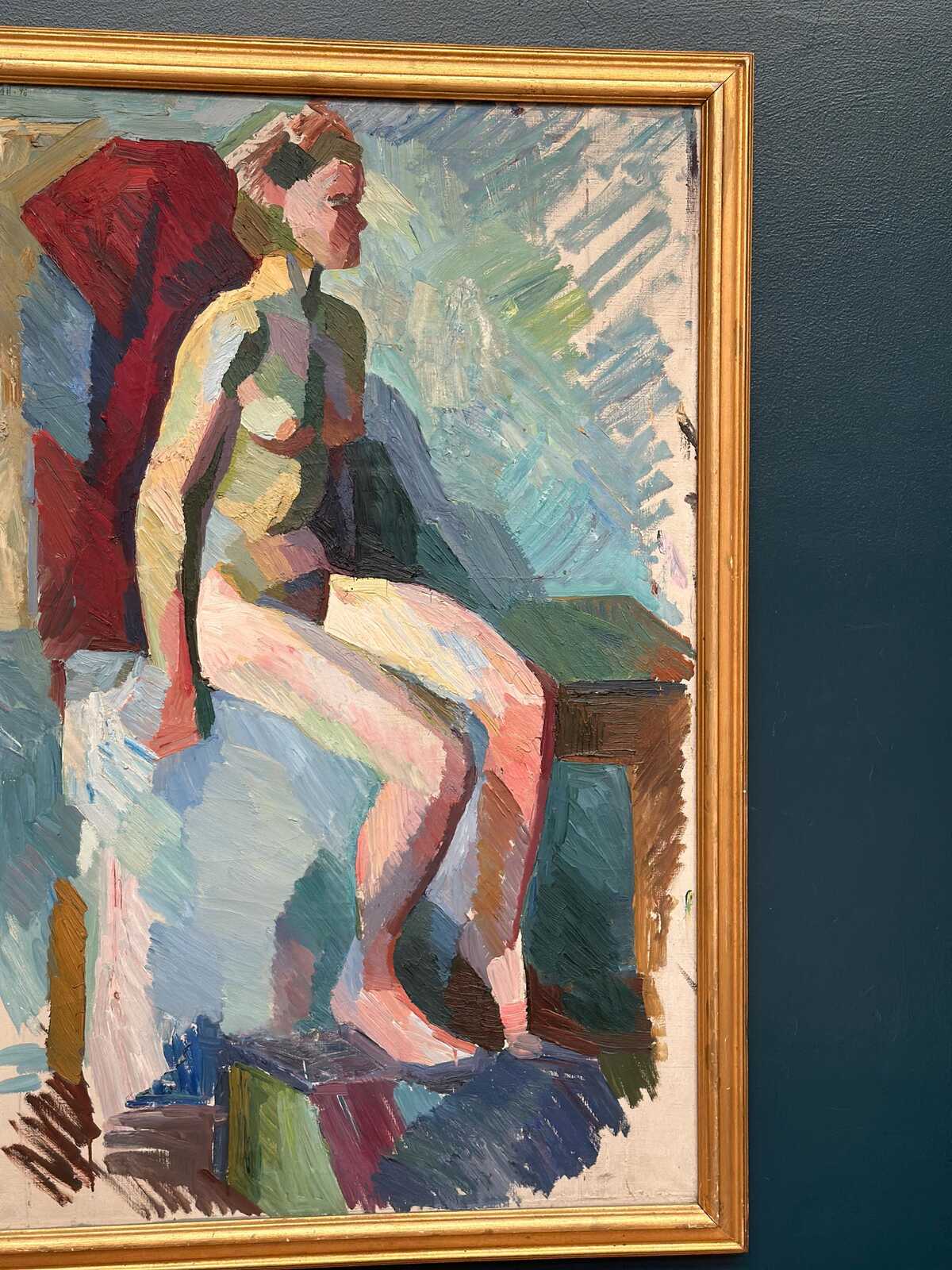 “Seated Woman” by Stig August Waldemar Åkervall (1919–1992)