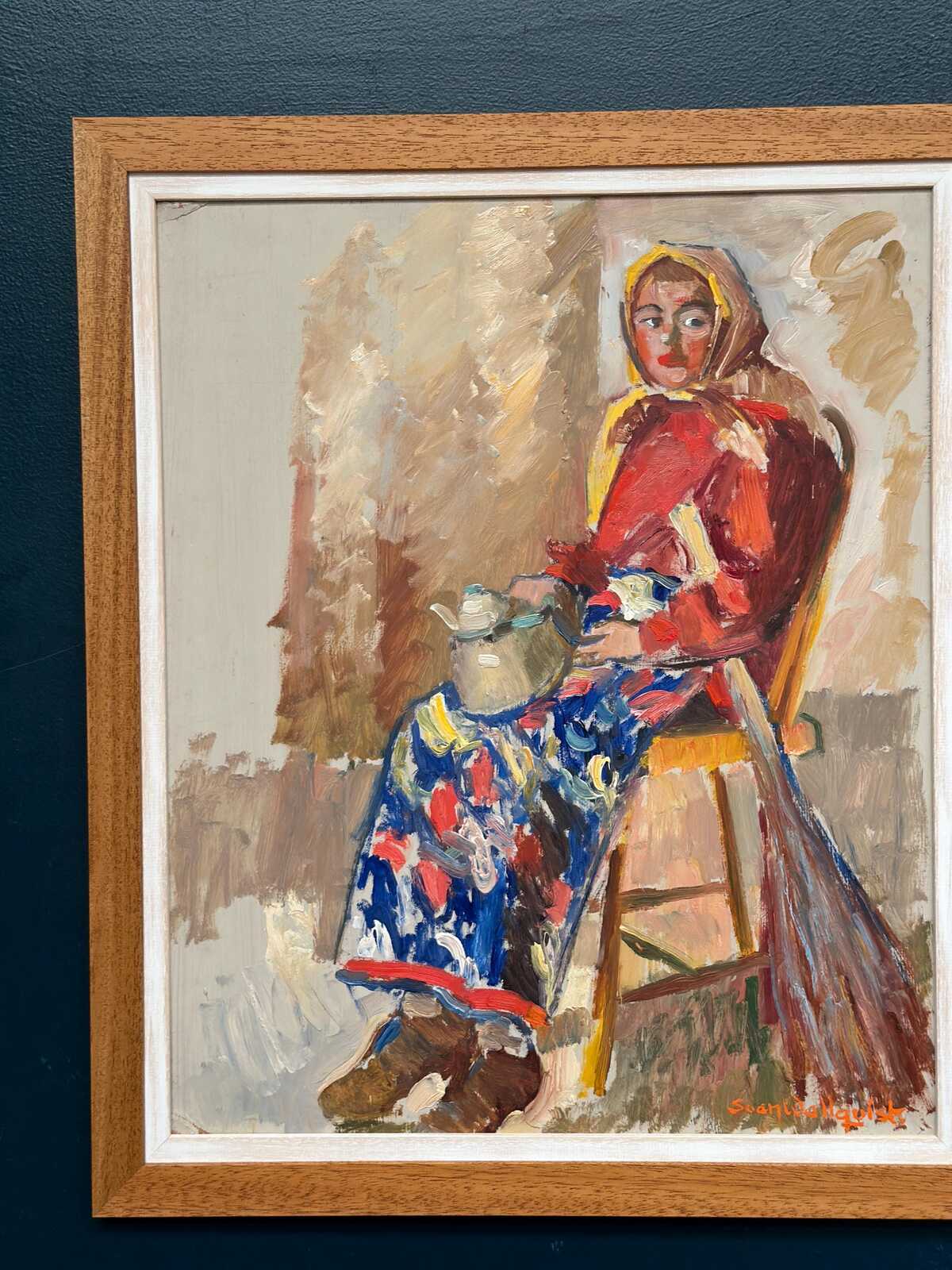 “Woman with Broom and Teapot” by Svan Wallquist