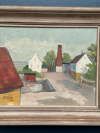 “Barns with Red Chimney” by A Svensson