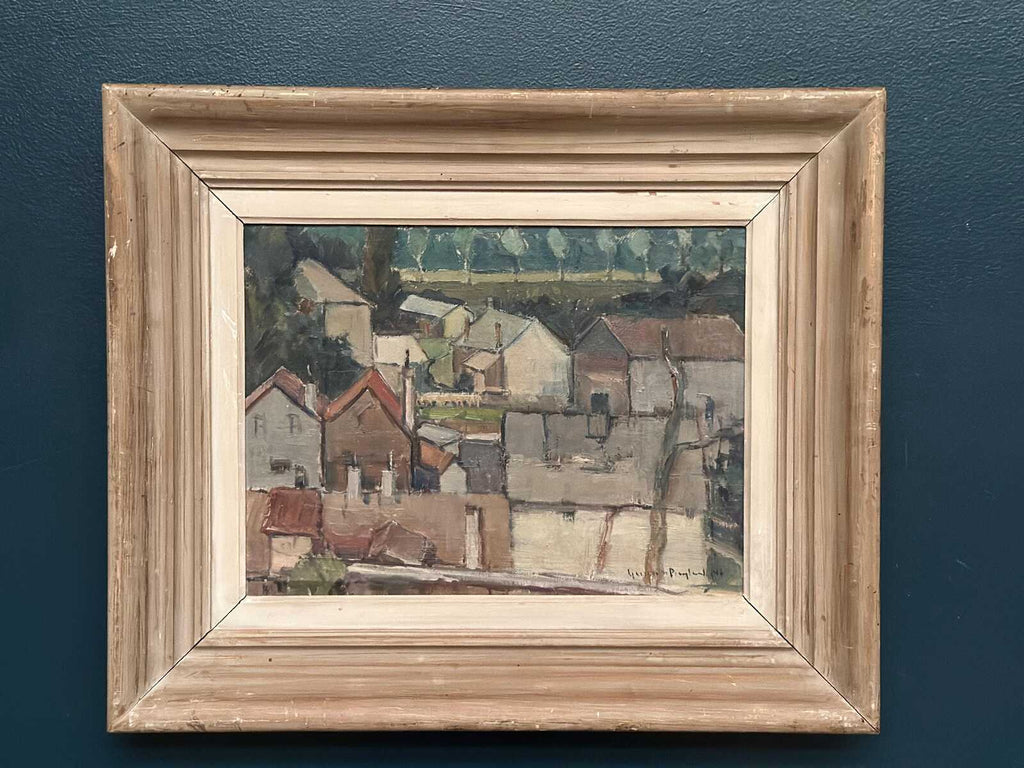 Landscape with Geometric Houses