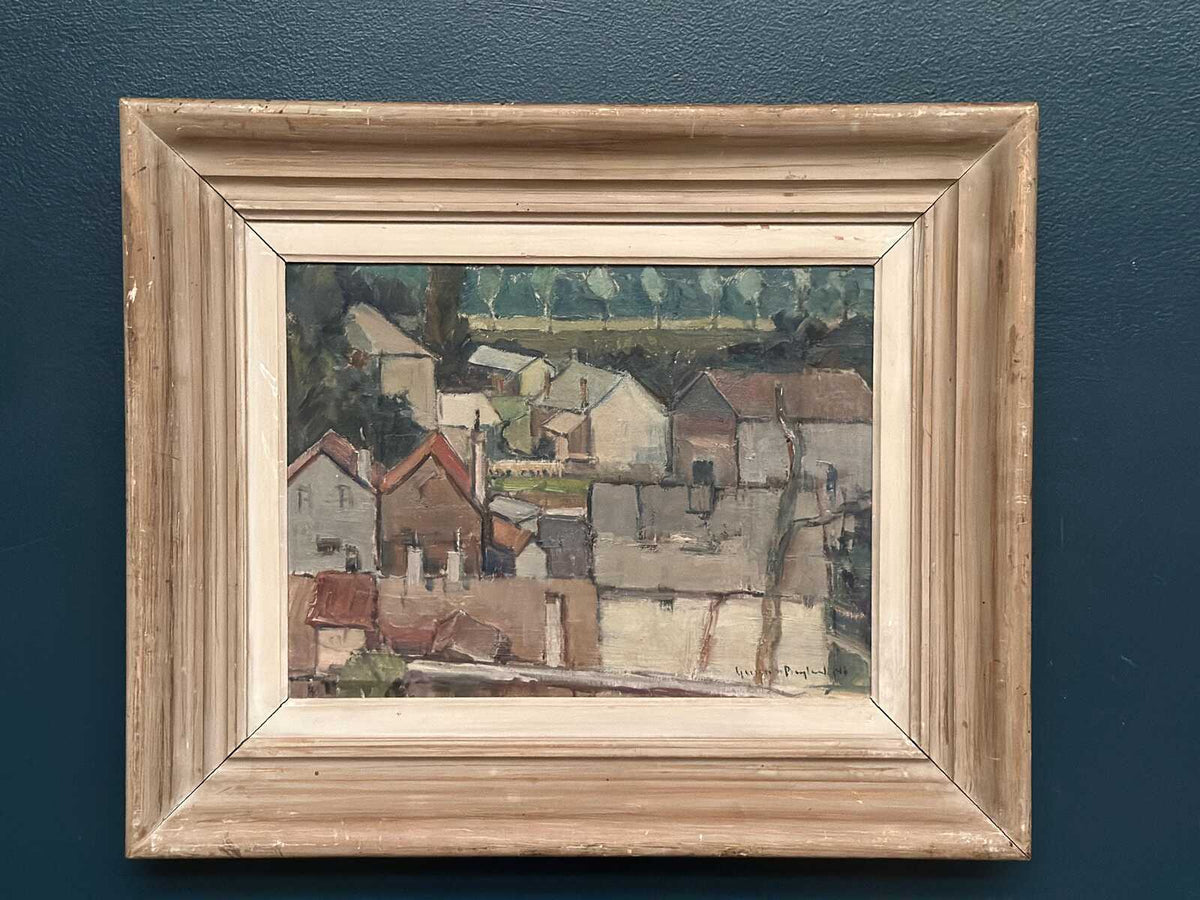 Landscape with Geometric Houses