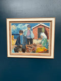 “Figures at the Fish Shed” by Svend Nielsen