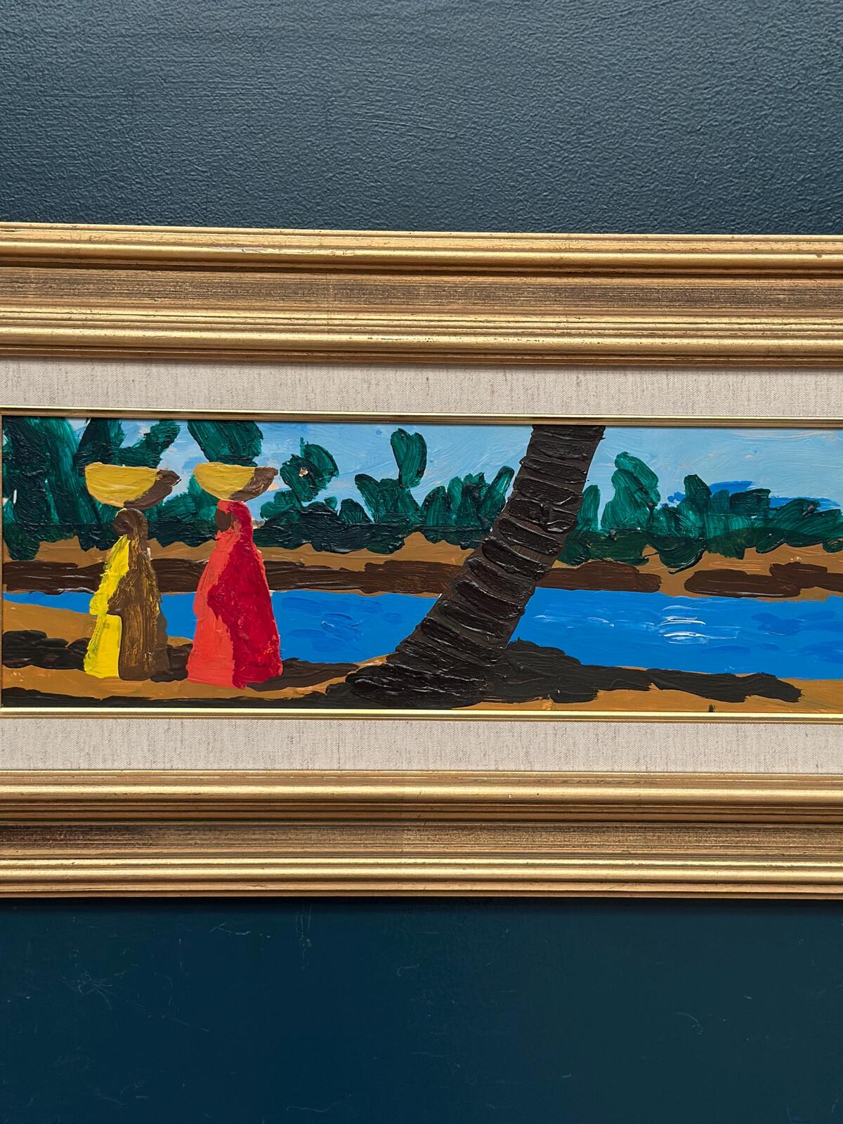 “Female Figures by a Stream” Attributed to Lars Norrman