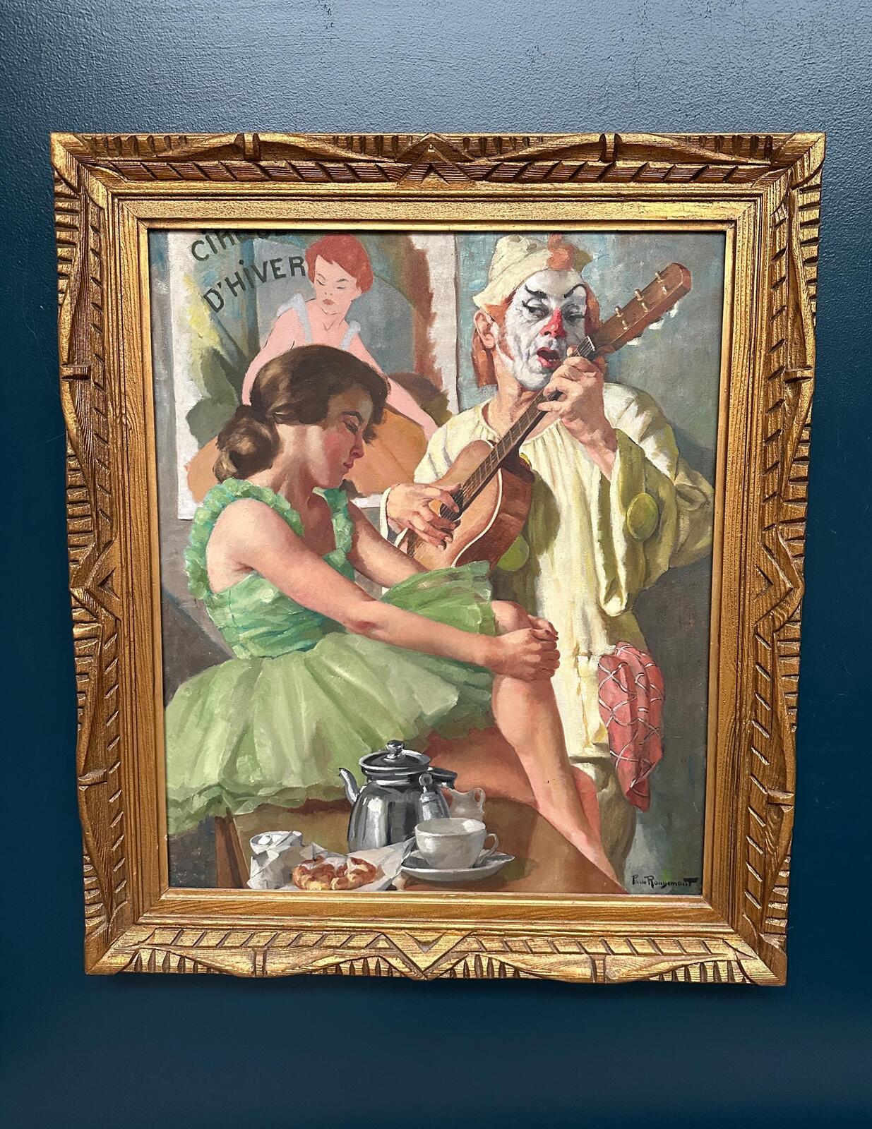 “Woman and Clown” by Philippe de Rougemont