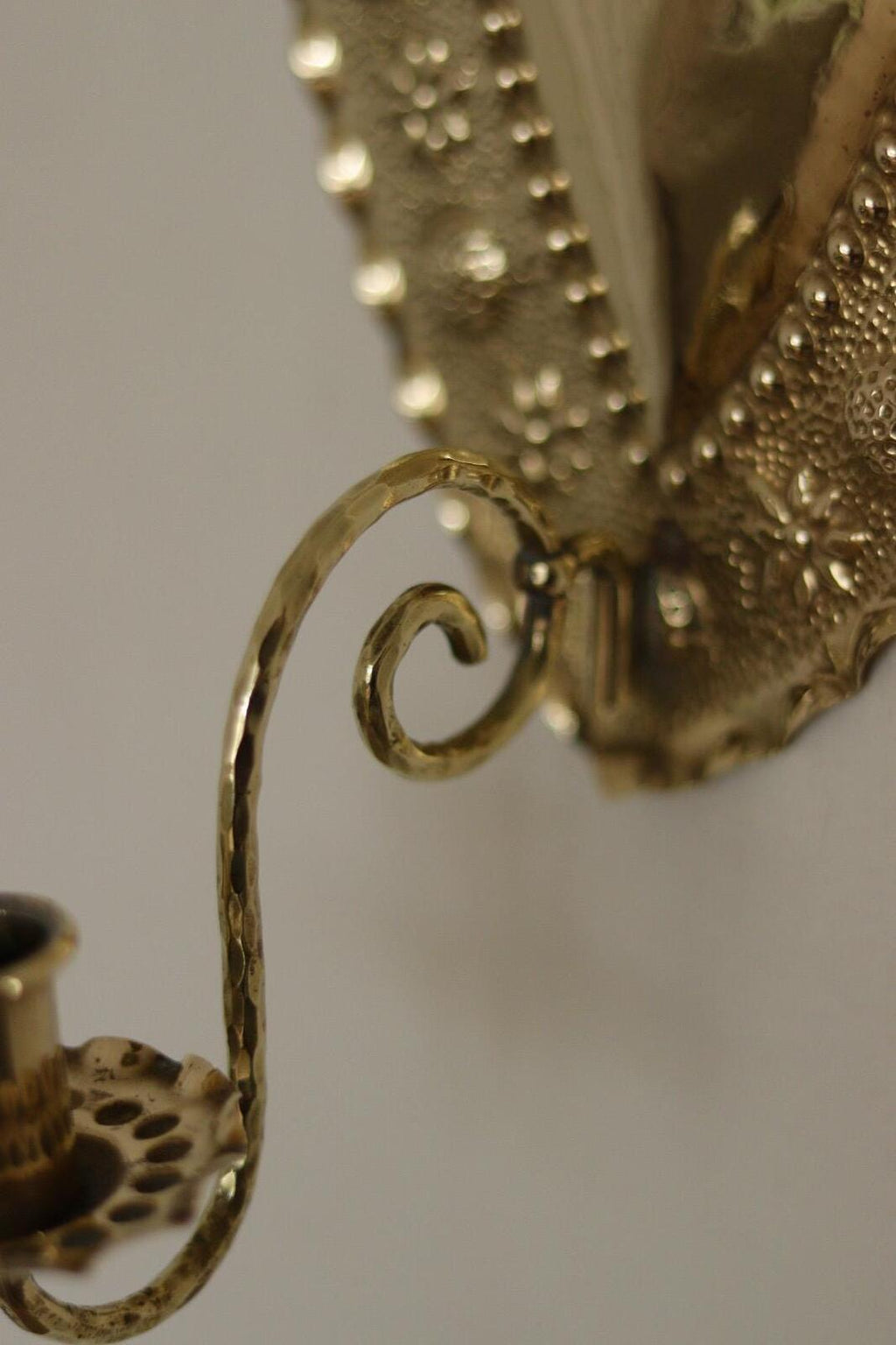Pair Of Mid Century Swedish Brass Sconces