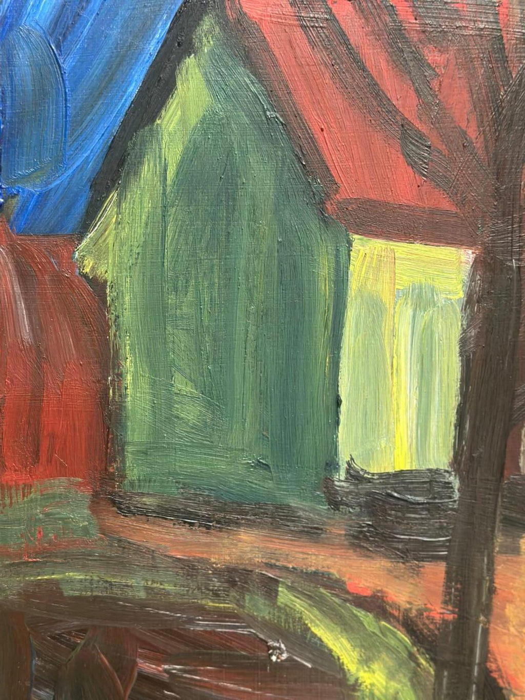 “Landscape with House” by Manfred Flyckt