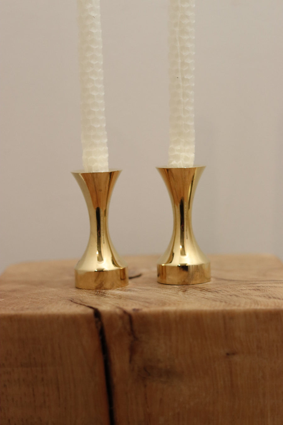 A Pair of Swedish Mid-Century GUSUM Candlestick Holder Noah Ancienne