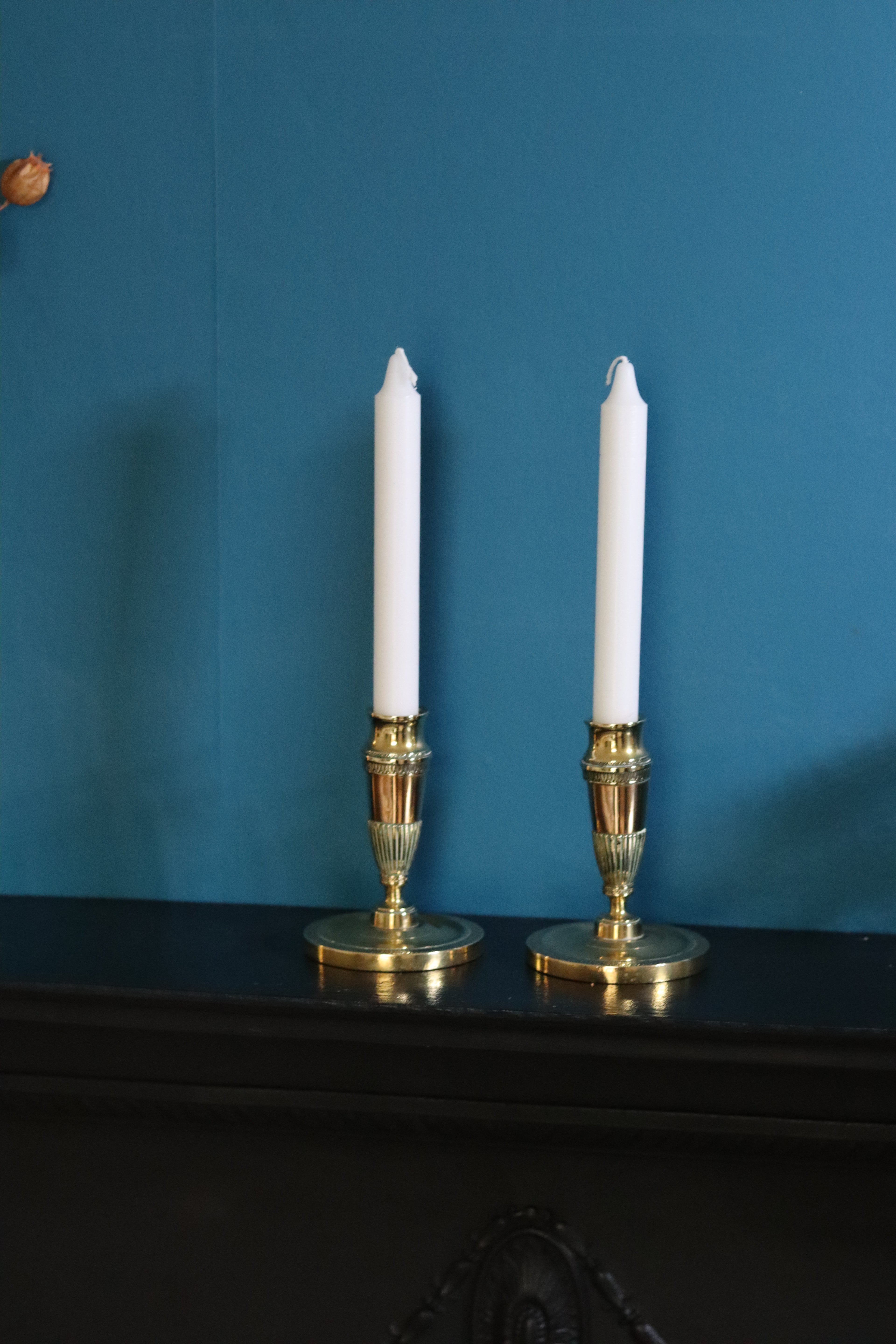 Antique Aesthetic Movement Brass And Copper Candle Holders Noah Ancienne