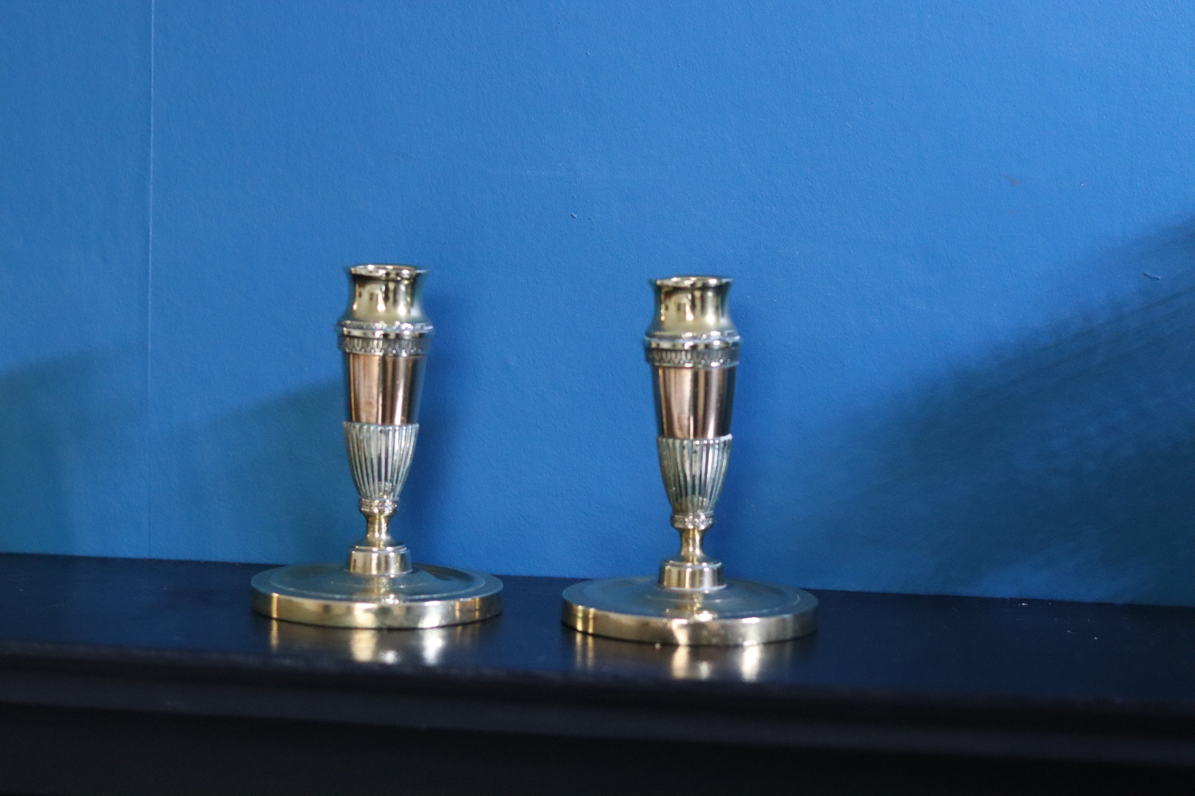 Antique Aesthetic Movement Brass And Copper Candle Holders Noah Ancienne