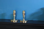Antique Aesthetic Movement Brass And Copper Candle Holders Noah Ancienne