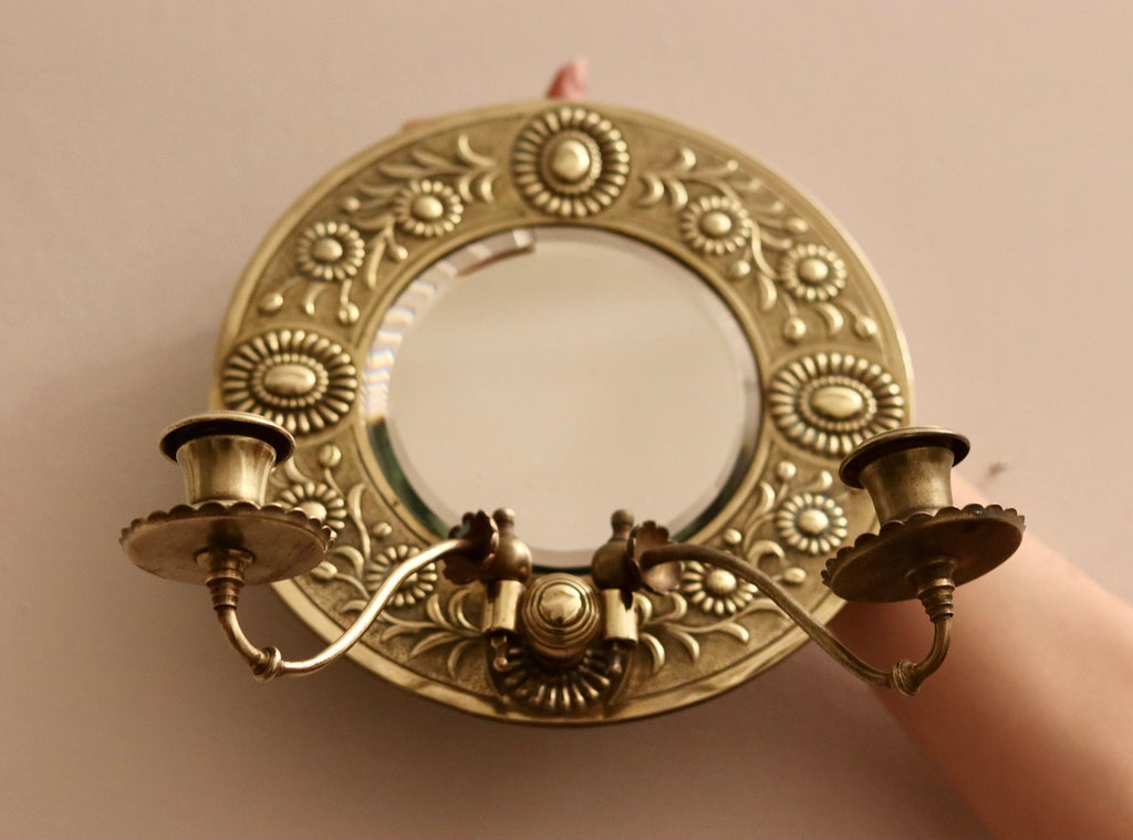 Antique Aesthetic Movement Brass Sconces C1880 Noah Ancienne