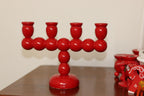 Four-Arm Swedish Bobbin Candelabra Noah Ancienne