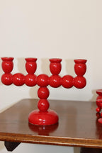 Four-Arm Swedish Bobbin Candelabra Noah Ancienne