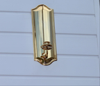 Single Mid Century Style 24K Swedish Brass Sconce by Scandia