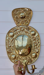 Large Mid-Century Swedish Brass Sconces Noah Ancienne