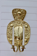 Large Mid-Century Swedish Brass Sconces Noah Ancienne
