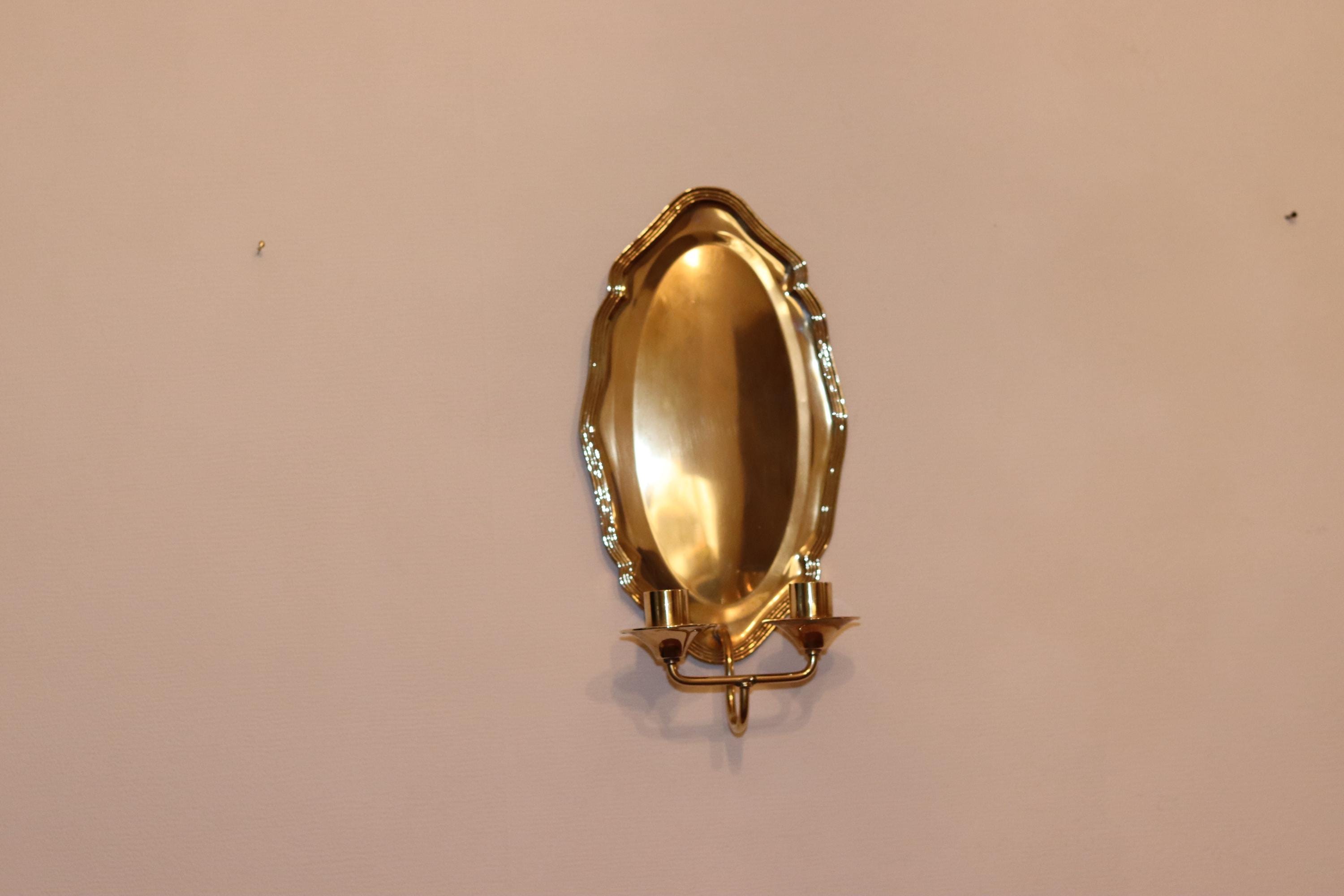 Mid-Century Brass Swedish Sconce Noah Ancienne