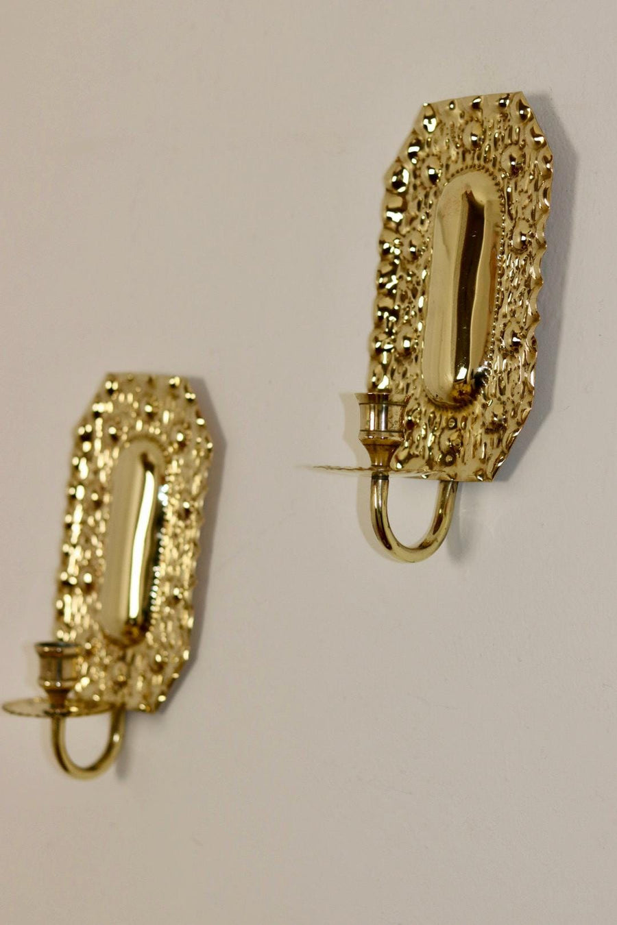 Mid Century Swedish Brass Sconces Noah Ancienne