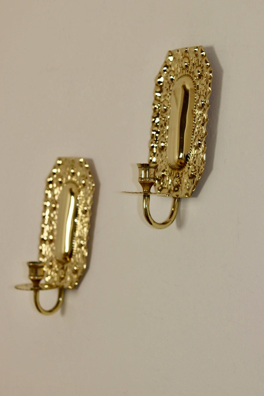 Mid Century Swedish Brass Sconces Noah Ancienne