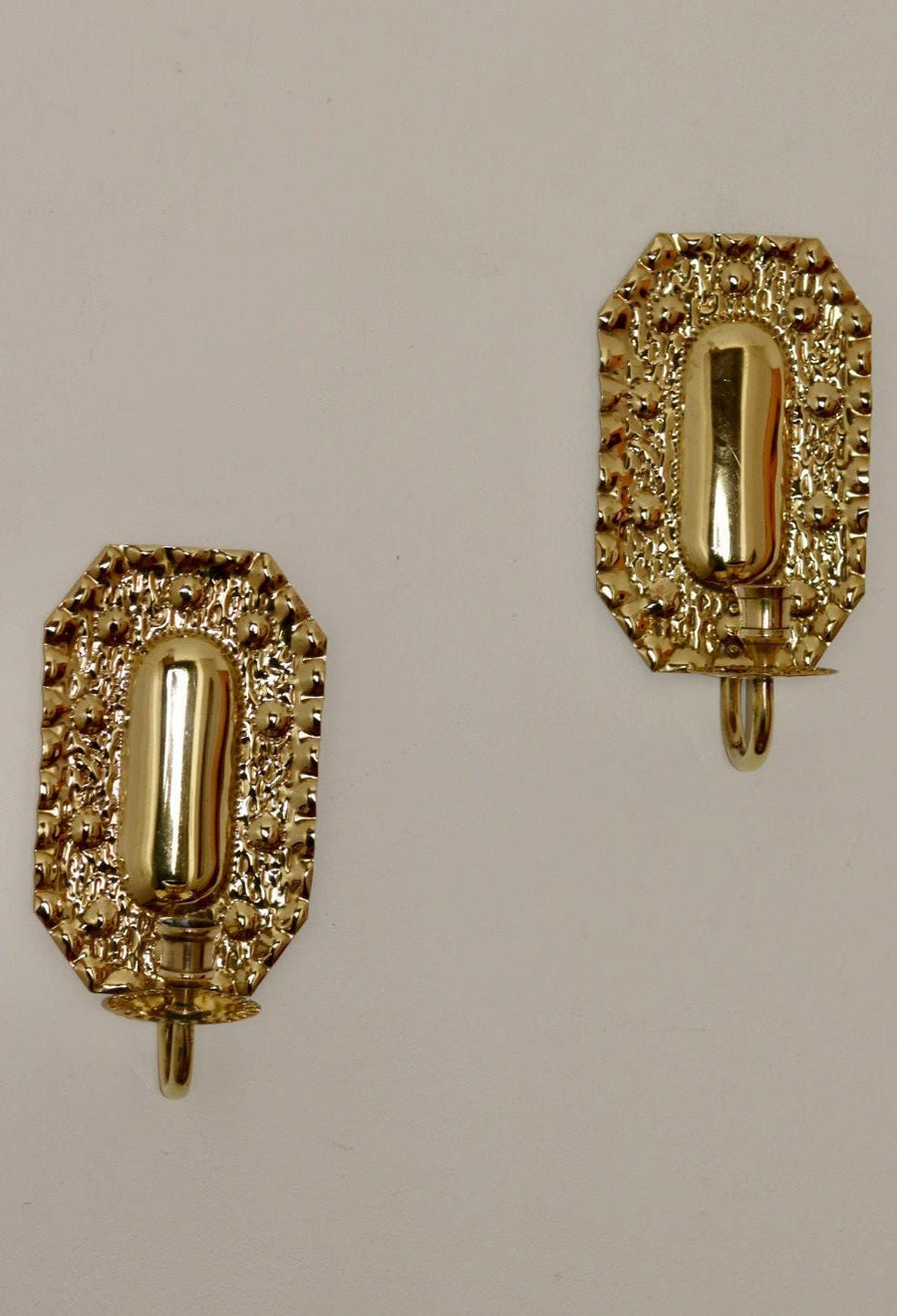 Mid Century Swedish Brass Sconces Noah Ancienne