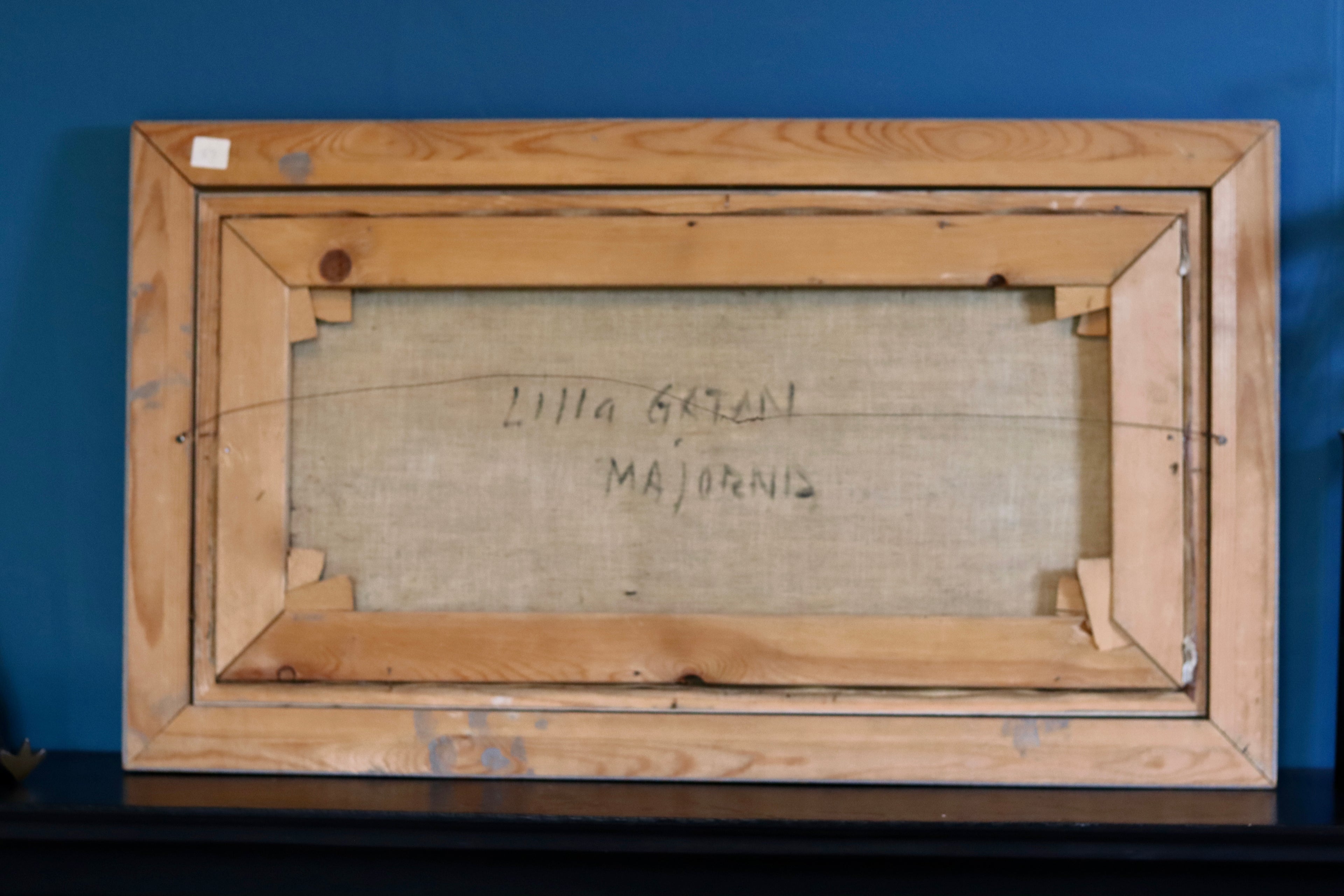 Original Swedish Mid-Century Oil on Canvas "Lilla Gatan Majorna Gothenburg" by Tage Gavik (1914-1981) - Vintage & Framed Noah Ancienne