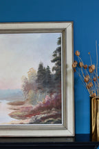 Original Swedish Modernist Oil on Canvas Vintage & Framed Noah Ancienne