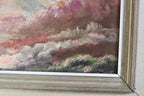 Original Swedish Modernist Oil on Canvas Vintage & Framed Noah Ancienne