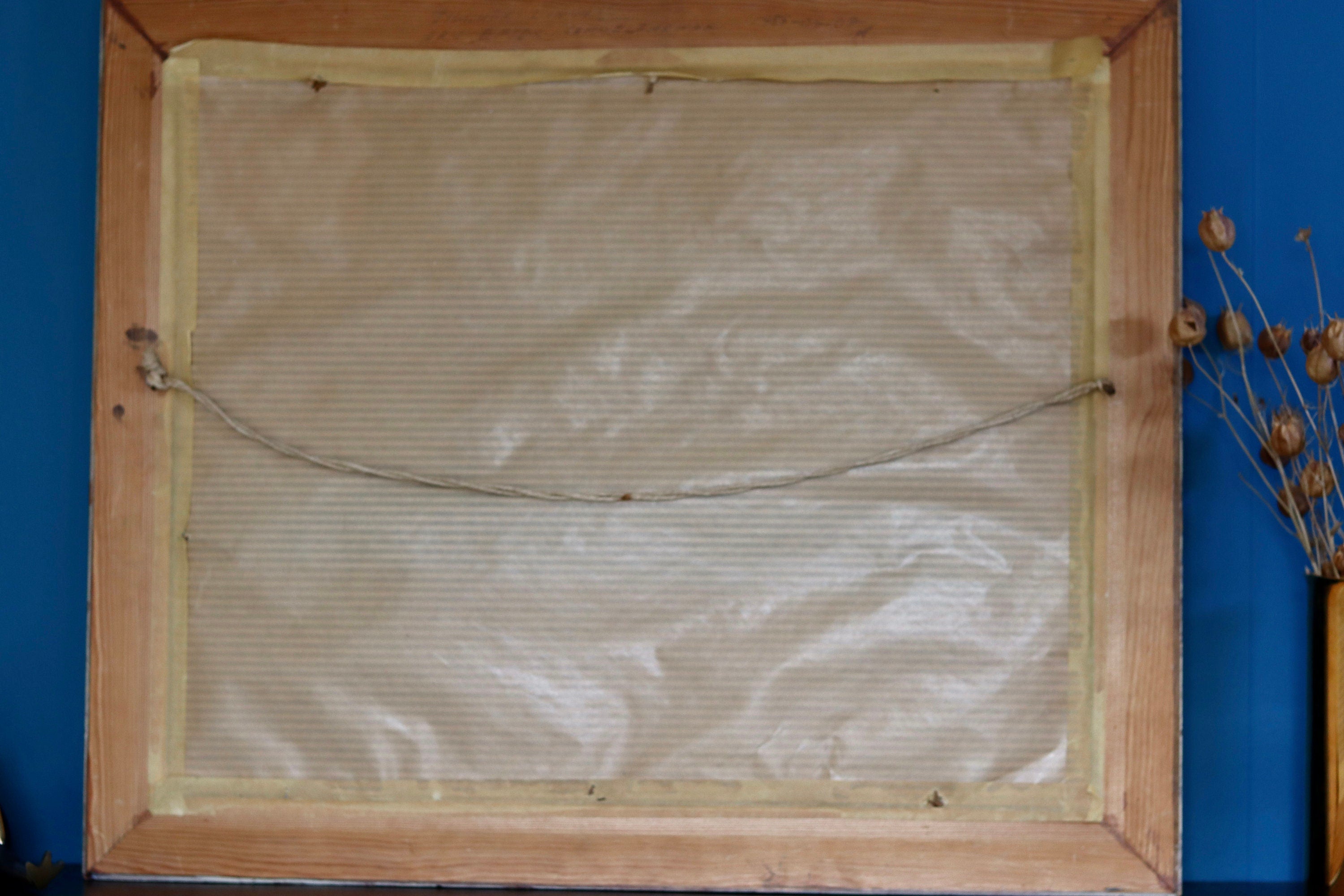 Original Swedish Modernist Oil on Canvas Vintage & Framed Noah Ancienne