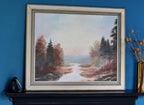 Original Swedish Modernist Oil on Canvas Vintage & Framed Noah Ancienne