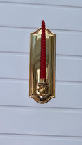 Pair Of Mid Century Style 24K Swedish Brass Sconces by Scandia Noah Ancienne