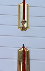 Pair Of Mid Century Style 24K Swedish Brass Sconces by Scandia Noah Ancienne