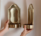 Pair Of Mid Century Swedish Brass Sconces Noah Ancienne