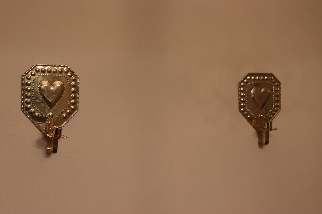 Pair Of Mid Century Swedish Brass Sconces Noah Ancienne