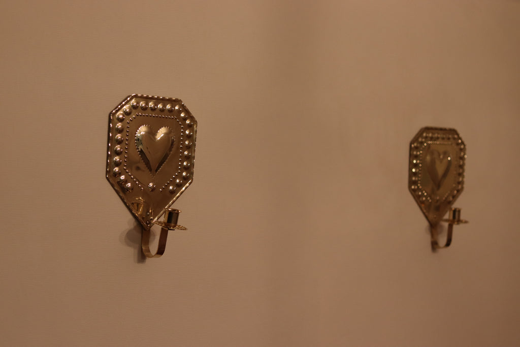 Pair Of Mid Century Swedish Brass Sconces Noah Ancienne