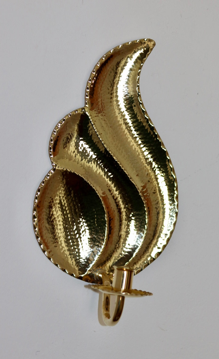 Pair Of Mid Century Swedish Brass Sconces by L. Andersson Fågelmara Noah Ancienne