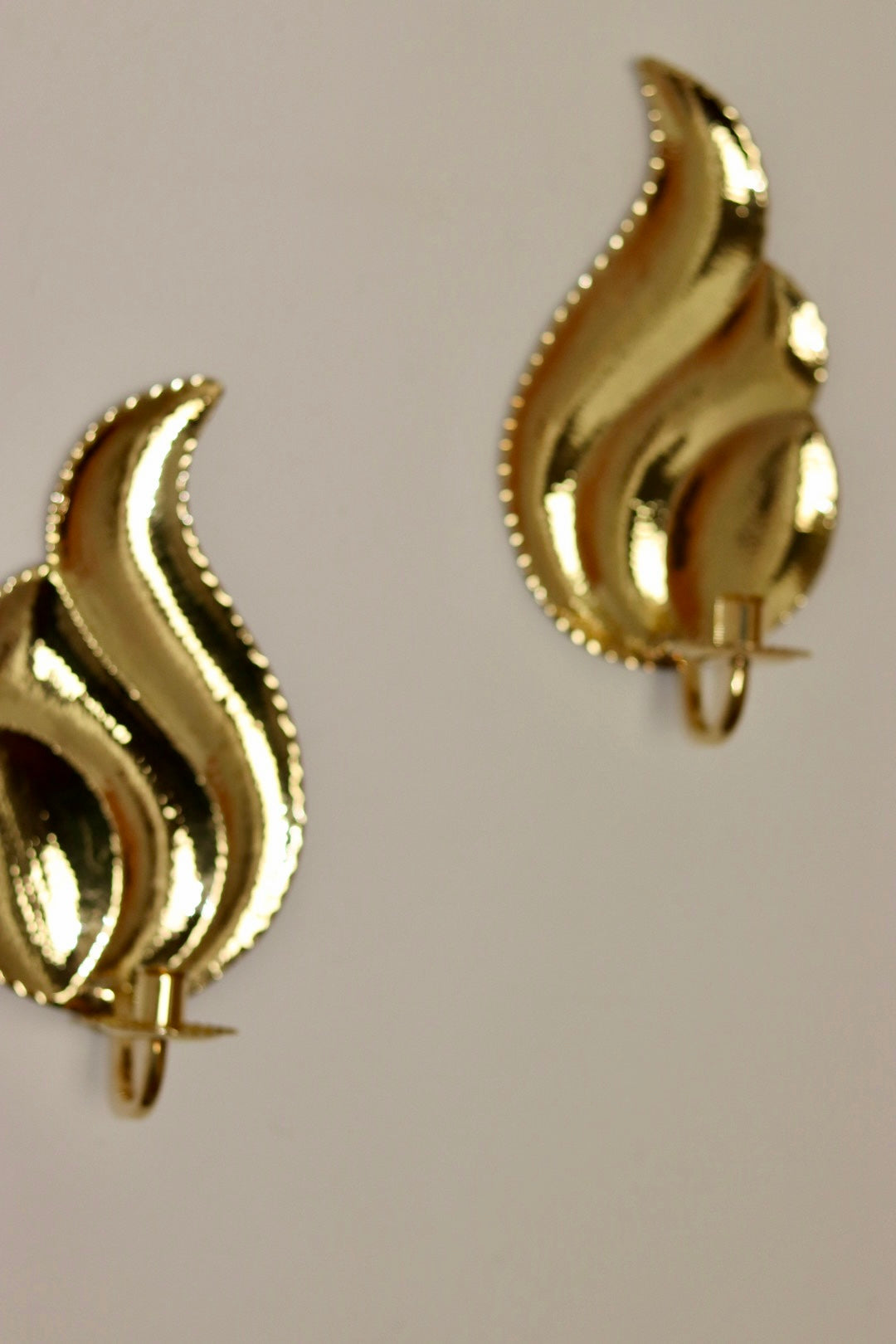 Pair Of Mid Century Swedish Brass Sconces by L. Andersson Fågelmara Noah Ancienne