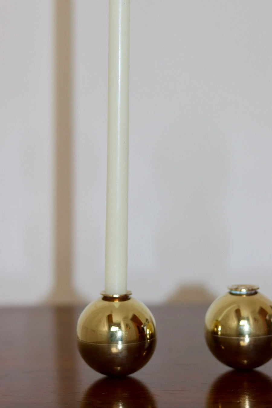 Pair of Candleholders by Pierre Forssell for Skultuna Noah Ancienne
