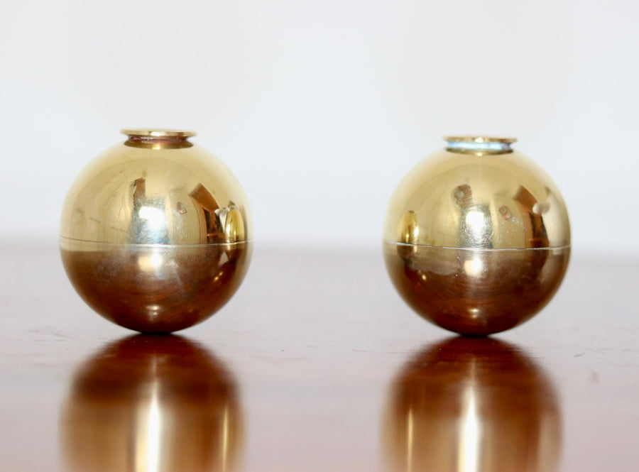 Pair of Candleholders by Pierre Forssell for Skultuna Noah Ancienne