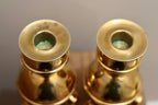 Pair of Mid-Century Swedish Brass Candle Holders by ALB Lindstrom Eskiltuna Noah Ancienne